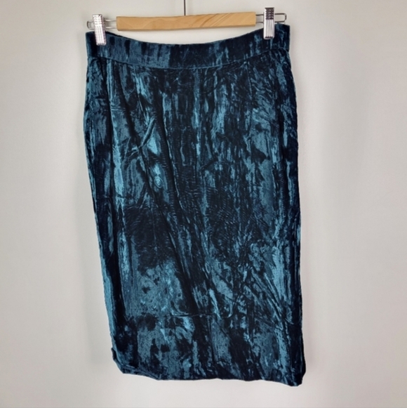 Bill Blass Made in USA Velvet Skirt Sz 10 NWOT - Picture 4 of 10